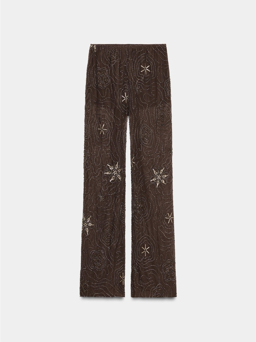 Zara brown sequin pants